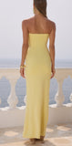 RUNAWAY THE LABEL KLEO LEMON MAXI DRESS