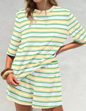 STRIPED SHORTS SET