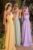 CORSET A LINE SCARF GOWN