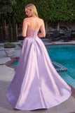 ELEGANCE A LINE GOWN