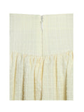 Odelie Yellow Drop Waist Seersucker Full Skirt