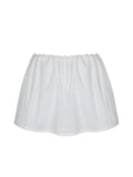 Wavie White Cotton Poplin Adjustable Tie Skort