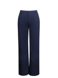 Yanin Navy Low-rise Straight Leg Pants