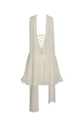 Valentina Butter Yellow Boned Curve Edge Mini Dress
