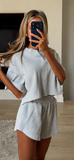 WAFFLE SHORTS SET