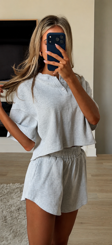 WAFFLE SHORTS SET