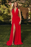 HALTER CHIFFON GOWN