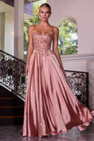 SATIN & LACE A-LINE DRESS - PREORDER