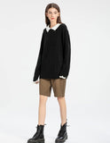 MAGLIONE IN MAGLIA CON COLLO