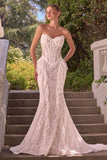 STRAPLESS MERMAID WEDDING GOWN & BOLERO - PREORDER
