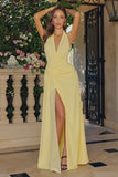 HALTER CHIFFON GOWN