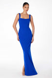 SQUARE NECK FITTED GOWN