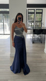 FITTED SLEEK BEADED GOWN