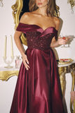OFF SHOULDER SEQUIN GOWN