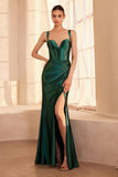 DEEP V FITTED GOWN