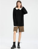 MAGLIONE IN MAGLIA CON COLLO