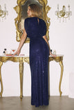 SEQUIN SHORT SLEEVE GOWN