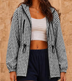 GINGHAM RAIN JACKET