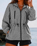 GINGHAM RAIN JACKET