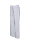 Laureen Lavender Linen Straight Pants