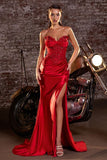 GLAMOUR STRAPLESS FITTED GOWN