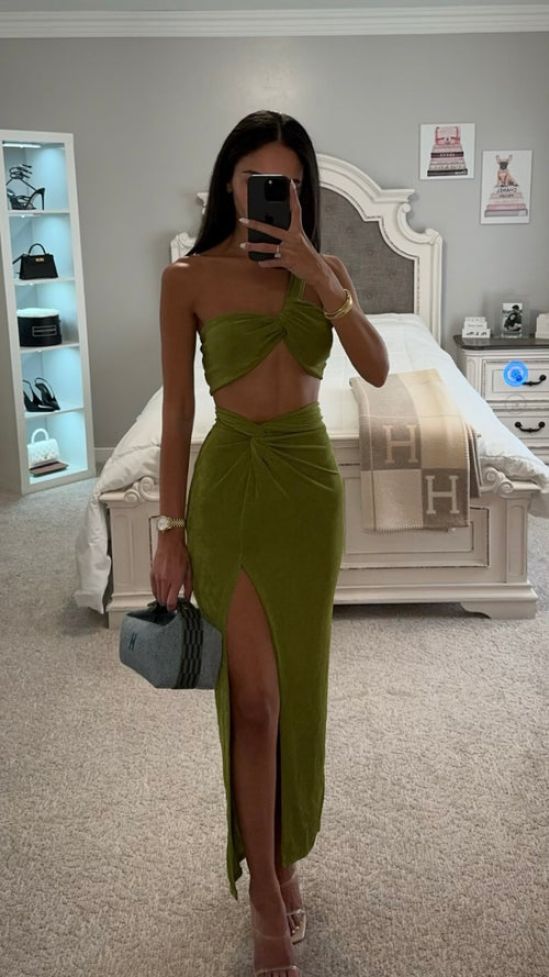 Lime Green Two Piece Set Small