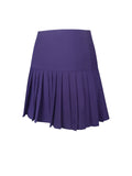 Skylar Indigo Pleated A-line Mini Skirt