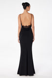 COWL NECK LACE LOW BACK GOWN