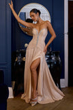 DROP WAIST CRYSTAL GOWN