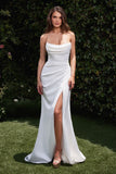 ABITO IN CHIFFON SENZA SPALLINE BIANCO SPORCO