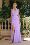 HALTER CHIFFON GOWN