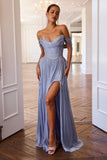RHINESTONE A LINE GOWN