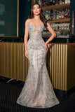 SEQUIN EMBELLISHED FITTED GOWN