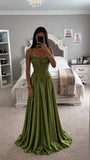 SATIN & LACE A-LINE DRESS - PREORDER