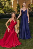 A LINE SPAGHETTI STRAP MAXI DRESS