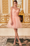 A LINE PLEATED SHORT DRESS