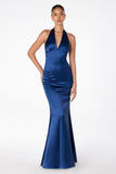 HALTER SATIN GOWN