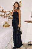 STRAPLESS CORSET SCARF GOWN