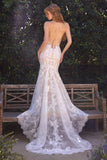 LACE HALTER MERMAID WEDDING DRESS - PREORDER