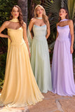 CORSET A LINE SCARF GOWN