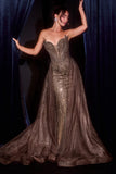 BEADED OVERSKIRT DRESS