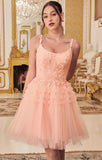 A LINE PLEATED SHORT DRESS