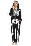 SKELETON ONESIE PAJAMA JUMPSUIT