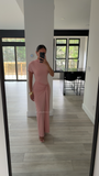 BODYCON RUCHED MAXI GOWN