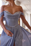 RHINESTONE A LINE GOWN