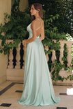 A LINE SPAGHETTI STRAP MAXI DRESS