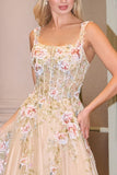 FLORAL A LINE GOWN