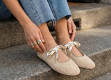 TIE TOP BALLET FLATS