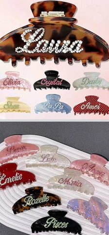 CUSTOM NAME HAIR CLIP