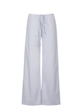 Laureen Lavender Linen Straight Pants